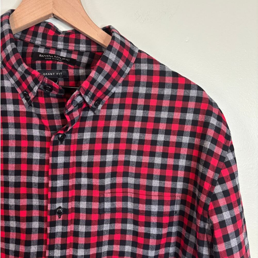 Banana Republic Luxe Flannel Size XL Grant Fit